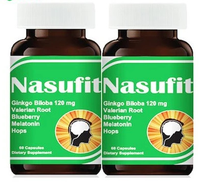 Nasufit (Arcman Pharm Co., Mỹ), Hộp 60v Nasufit có tác dụng giúp tăng cường lưu thông máu, tăng cường tuần hoàn não. Nasufit giảm các triệu chứng của thiểu năng tuần hoàn não như: đau đầu, chóng mặt, mất ngủ, căng thẳng.